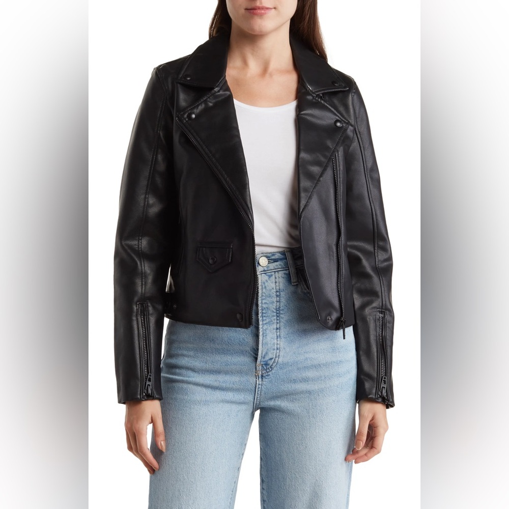 NWT Black Leather Jacket